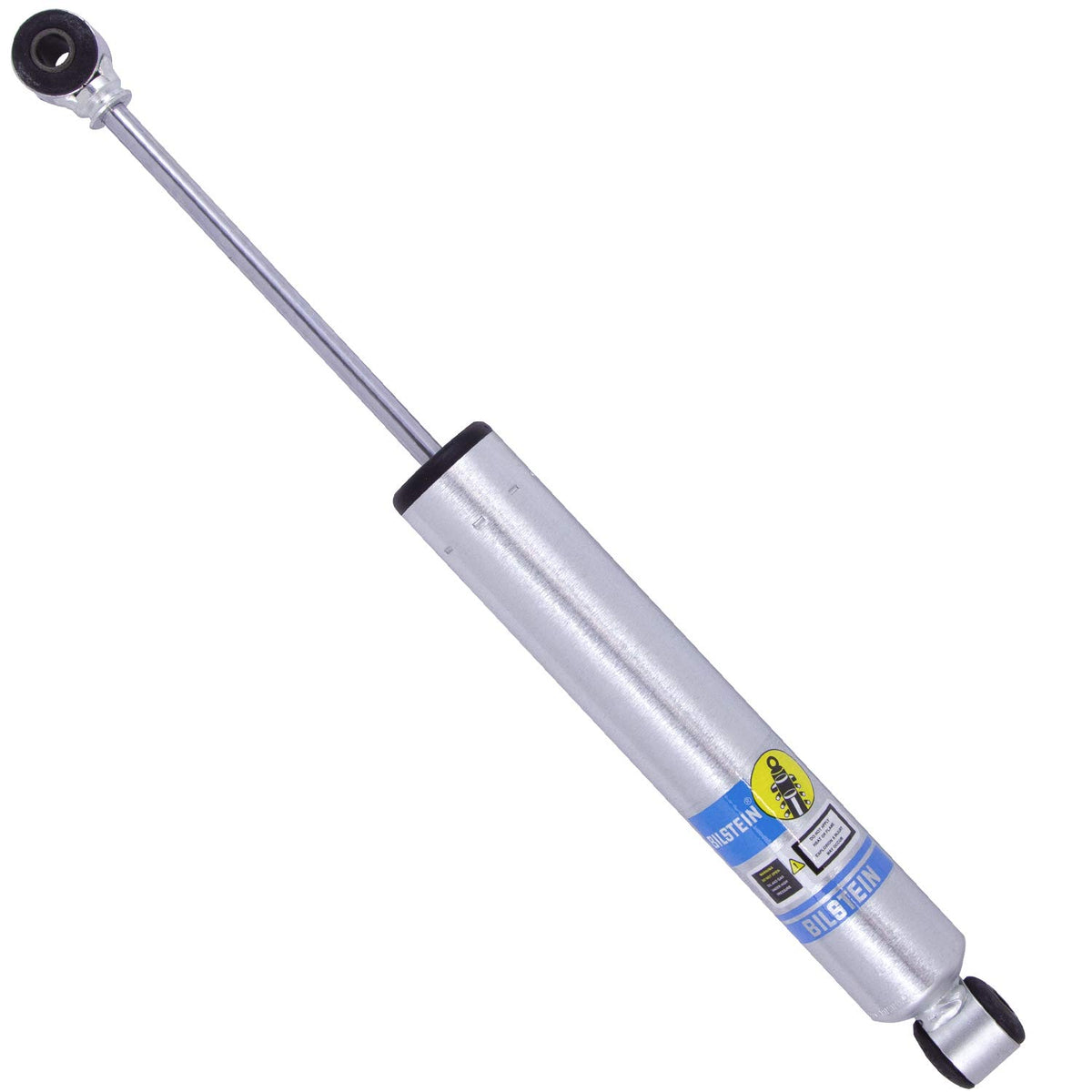 Bilstein steering damper front view showing durable body and improved control