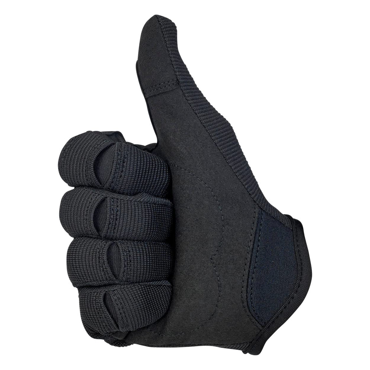 Biltwell finger joint Lycra panel showing improved dexterity