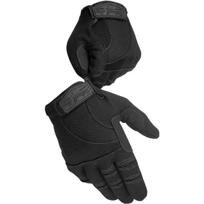 Biltwell palm closeup displaying reinforced synthetic leather for grip