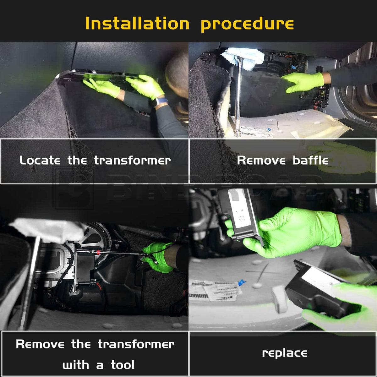 BINB ROAD installed in vehicle demonstrating correct fit and restored function