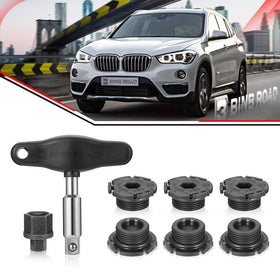 BINB ROAD plug and tool in garage setting highlighting DIY oil change convenience