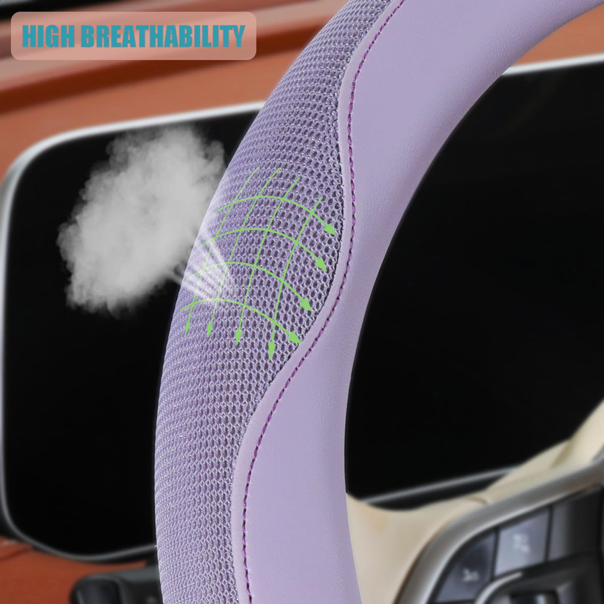 Binsheo inner rubber non-slip lattice detail improves wheel stability and safety