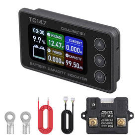 BINTA front panel color display showing clear battery metrics for easy monitoring