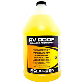 Biokleen gallon bottle front showing label and easy-pour handle for convenient use