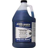 Biokleen bottle being poured into tank, showing accurate dosing and ease
