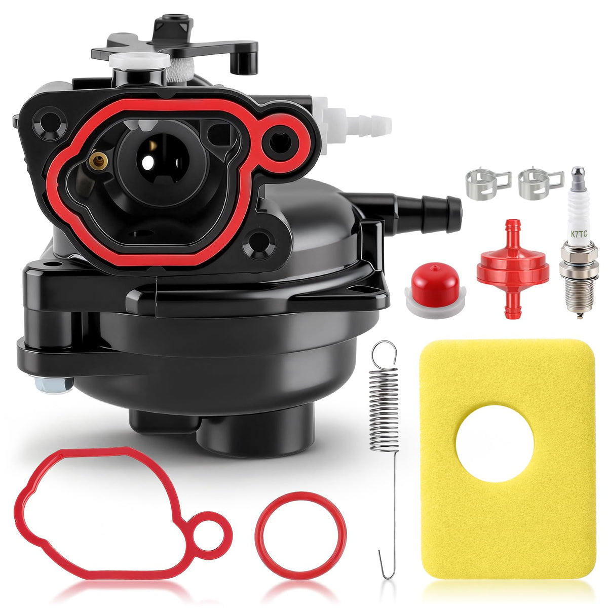 BioLion carburetor front view showing intake flange and mounting points for reliable fit