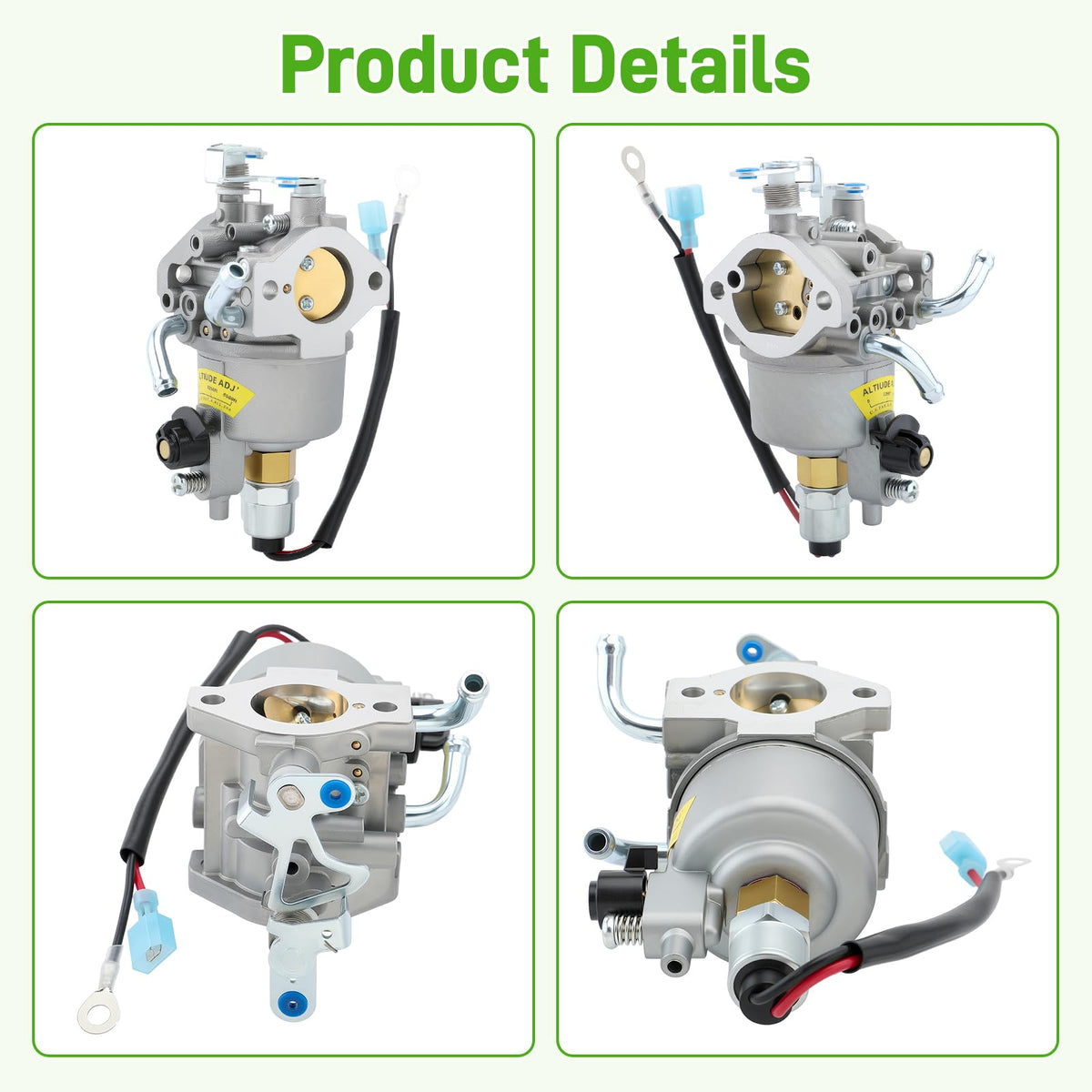 BioLion carburetor kit parts laid out to simplify replacement
