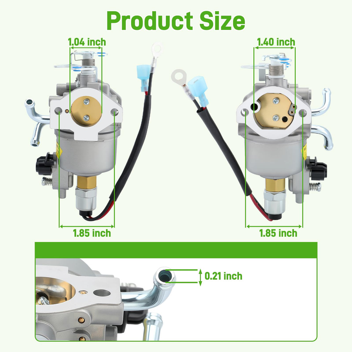BioLion carburetor label and stamp detail to confirm compatibility