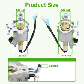 BioLion carburetor label and stamp detail to confirm compatibility