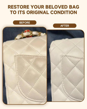BIOOICH cleaner applied to Coach handbag removing dirt effectively