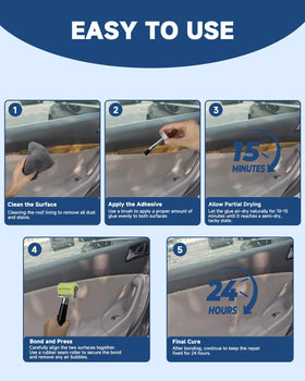 BIOOICH finished interior showing repaired headliner and refreshed cabin