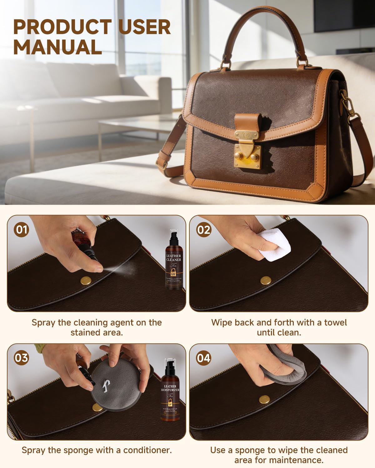 BIOOICH kit next to wallet showing compact size and at-home convenience