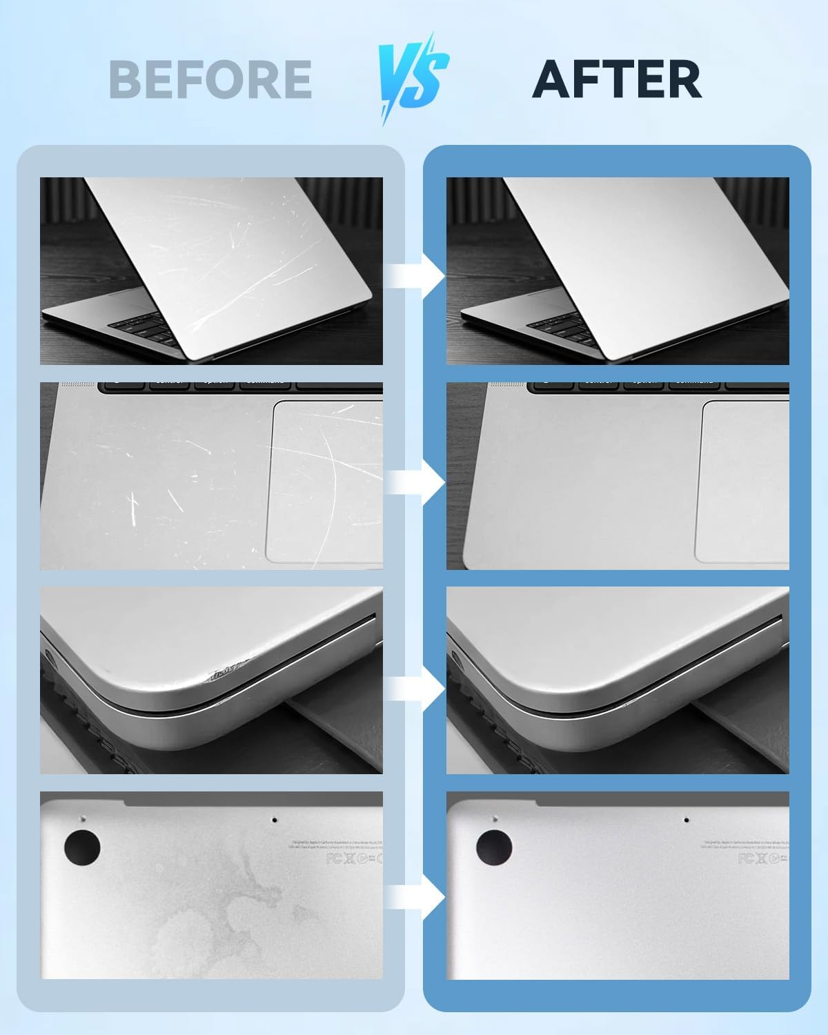 BIOOICH paint close detail showing matte-satin finish that matches anodized texture