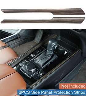 Birbenben before and after center console comparison showing visual improvement