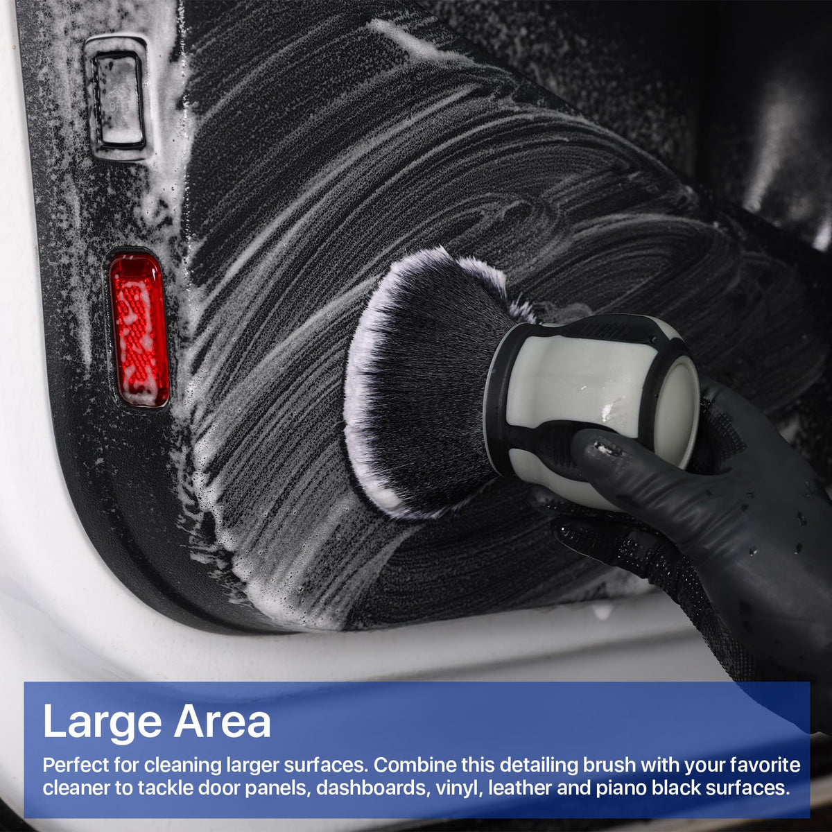 Birbenben close-up of ultra-soft XL bristles showing scratch-free cleaning performance