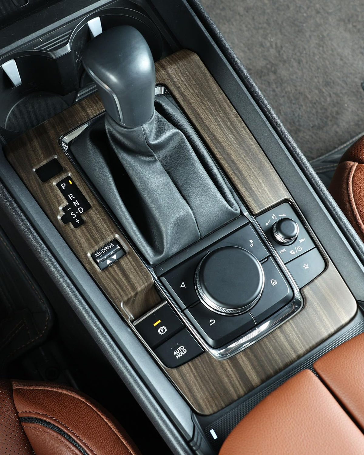 Birbenben front view of console trims showing clean fit and upgraded look