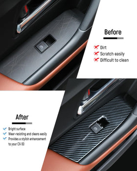 Birbenben installed passenger side panel in CX‑50 providing cohesive trim
