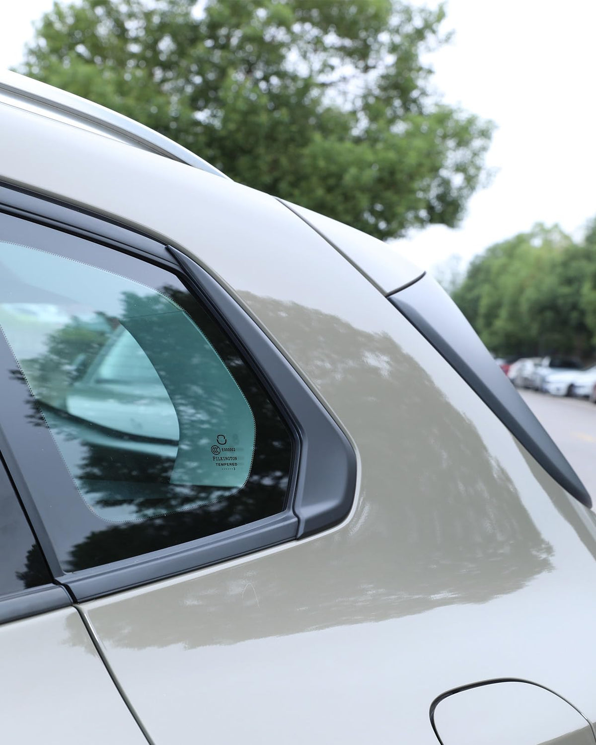 Birbenben matte black front view showing sleek rear trim benefit