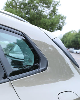 Birbenben matte black front view showing sleek rear trim benefit