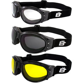 Birdz front view black frames showing sleek fit and all-day comfort
