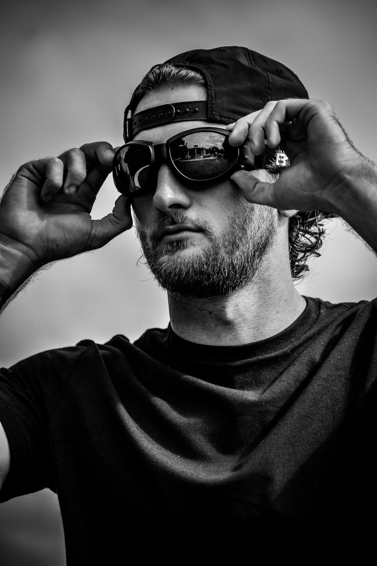 Birdz smoke lens side angle reducing glare for sunny rides