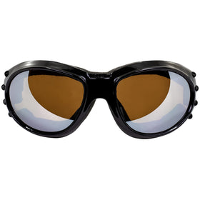 Birdz black frame and adjustable strap demonstrating secure fit