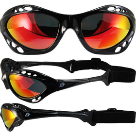 Birdz Seahawk microfiber storage bag with sunglasses for safe transport