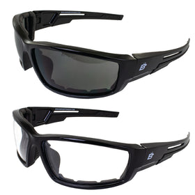 Birdz Swoop front view black frame showing aerodynamic fit and coverage
