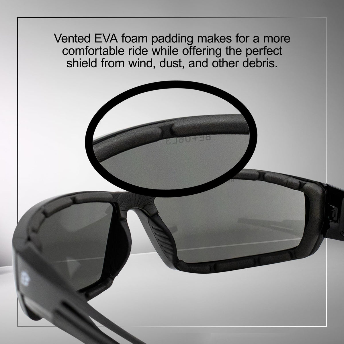 Birdz Swoop smoke lens detail reducing glare for daytime rides