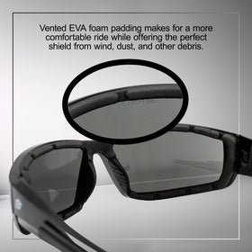 Birdz Swoop smoke lens detail reducing glare for daytime rides
