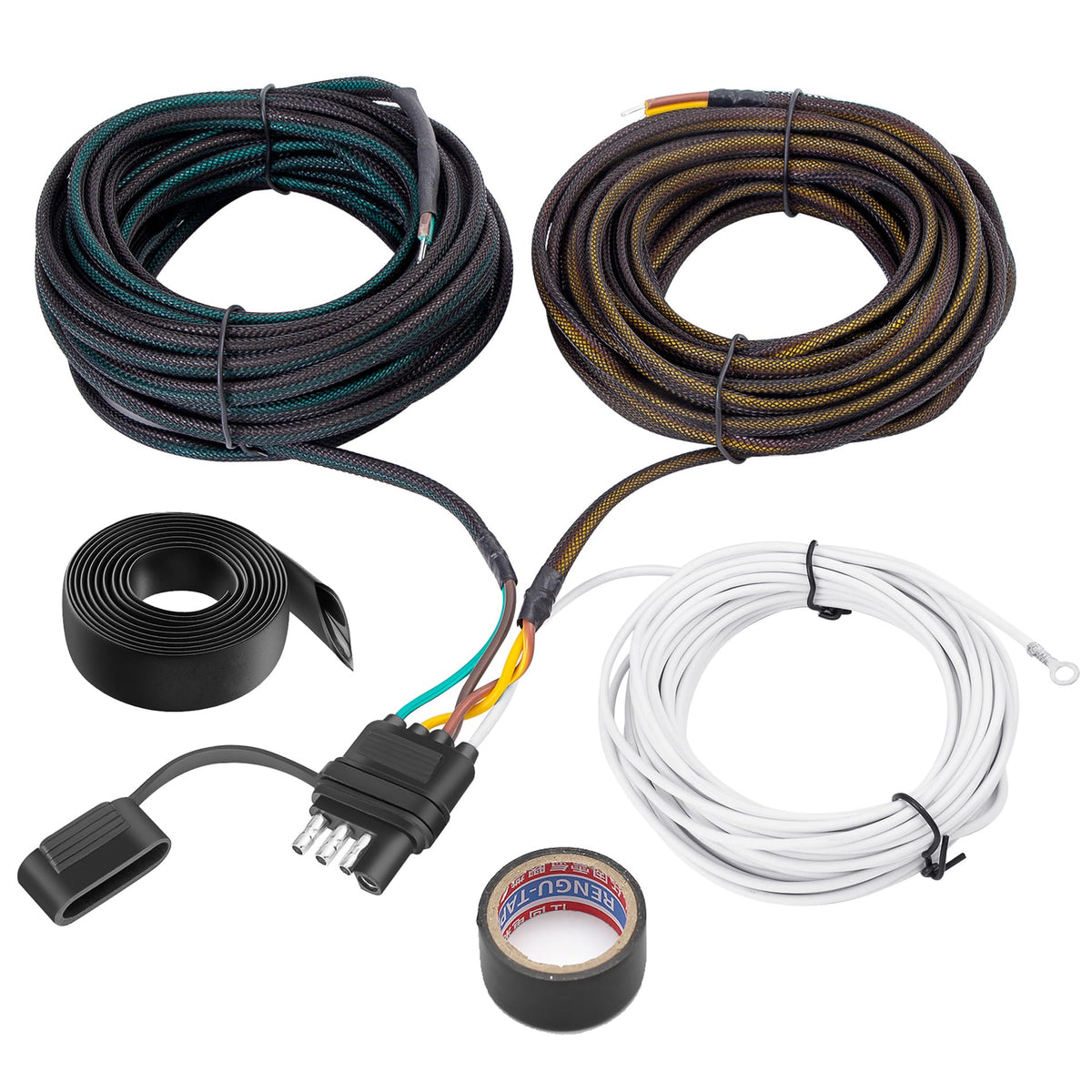 Bitiontry front plug and Y-harness showing easy connection benefit
