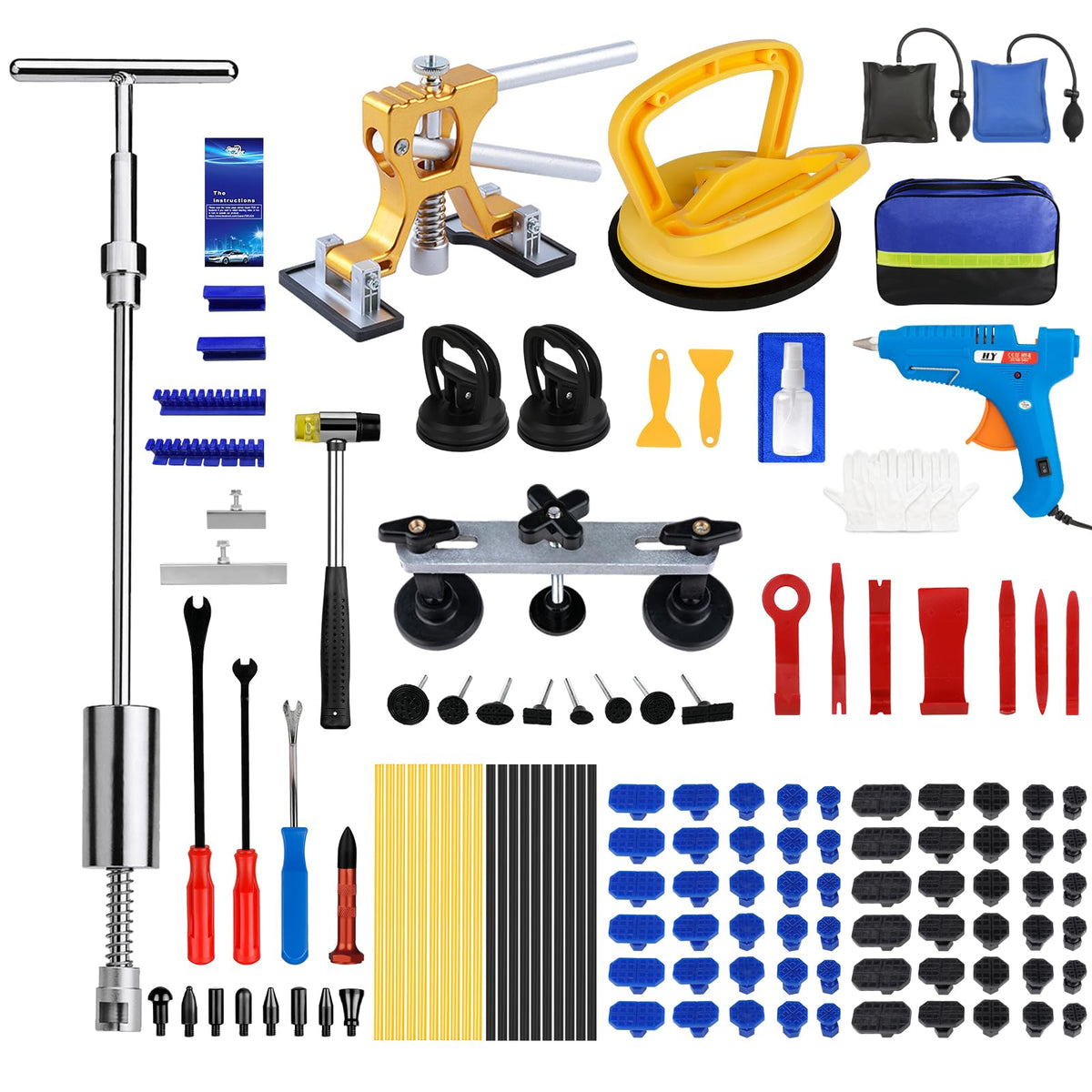 Bitlyle front packaging showing full 129pc kit and tool assortment for easy repairs
