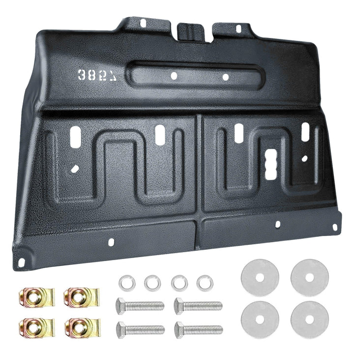 Biudibo front view of under shield showing OE fit benefit