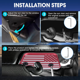 BIUNIE countersunk screws and Torx/Phillips drivers displayed, easy installation