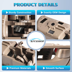 BJYXSHOP handle installed on Camry door demonstrating correct OEM fit