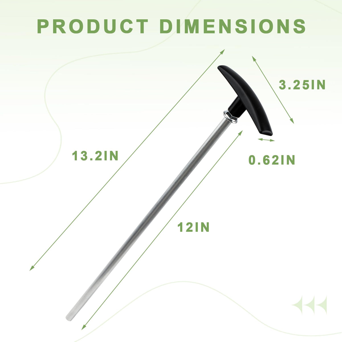 BKIFU beside ruler showing 12-inch length and precise sizing benefit