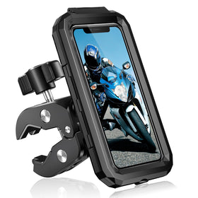 BKNOOU front view mounted on handlebar showing waterproof protection and clear display