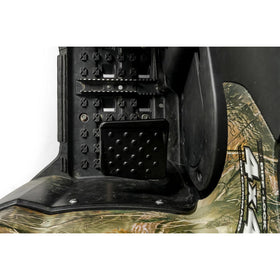 Black Boar pedestal installed on ATV footboard showing secure fit and stability