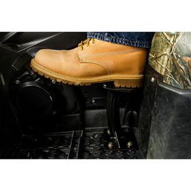Black Boar perforated top close-up showing textured holes for non-slip traction
