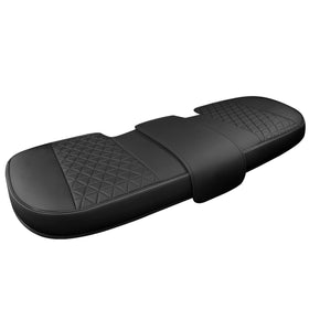 Black Panther front view bench cover showing full seat protection and stylish finish