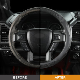 Black Seal embossed geometric panel highlighting sporty look benefit