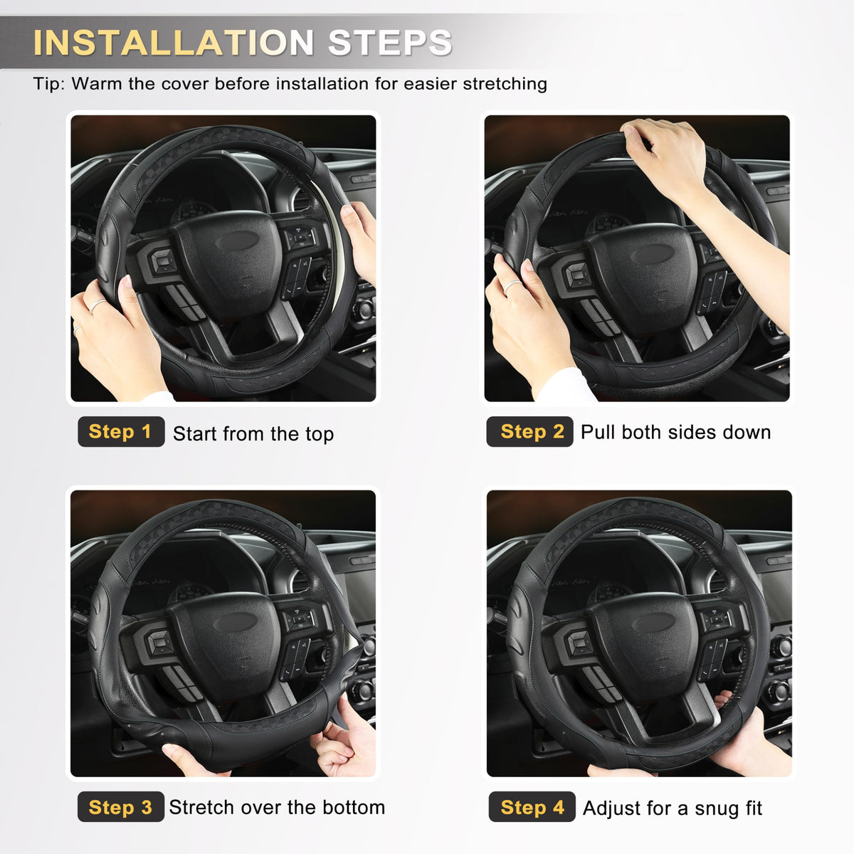 Black Seal with cloth illustrating easy-to-clean faux leather benefit