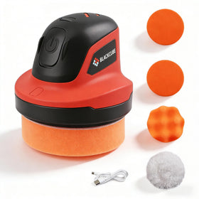 BLACKCUBE front view polisher showing compact design and controls for easy handling