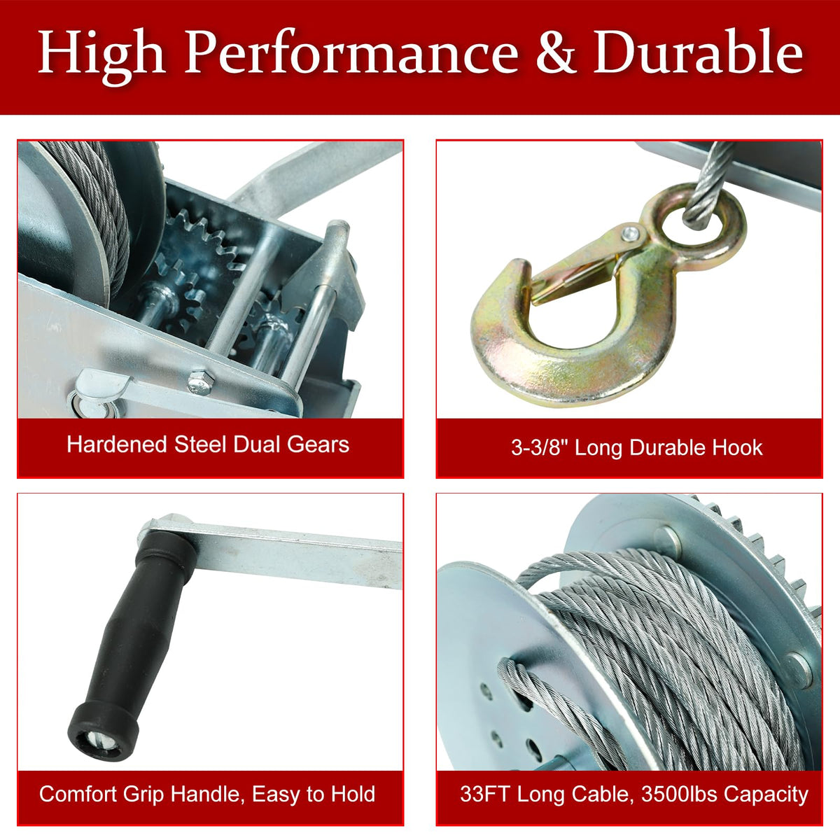 BLACKHORSE-RACING cable and hook detail showing secure hook and long reach