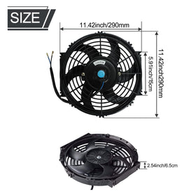 BLACKHORSE-RACING close-up of 6 blades and motor highlighting efficient airflow and durability