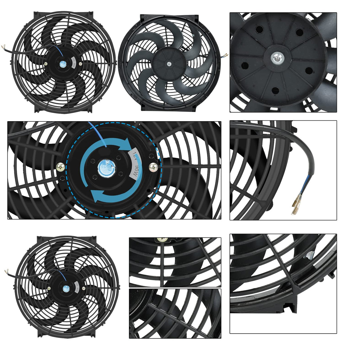 BLACKHORSE-RACING close-up of blades highlighting efficient air delivery