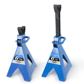 BLACKHORSE-RACING front view of pair showing stable pyramid bases and heavy steel build for safety