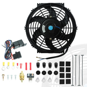 BLACKHORSE-RACING front assembly showing slim fan, highlights high airflow