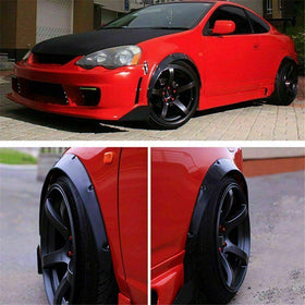 BLACKHORSE-RACING installed front view improving vehicle stance and coverage