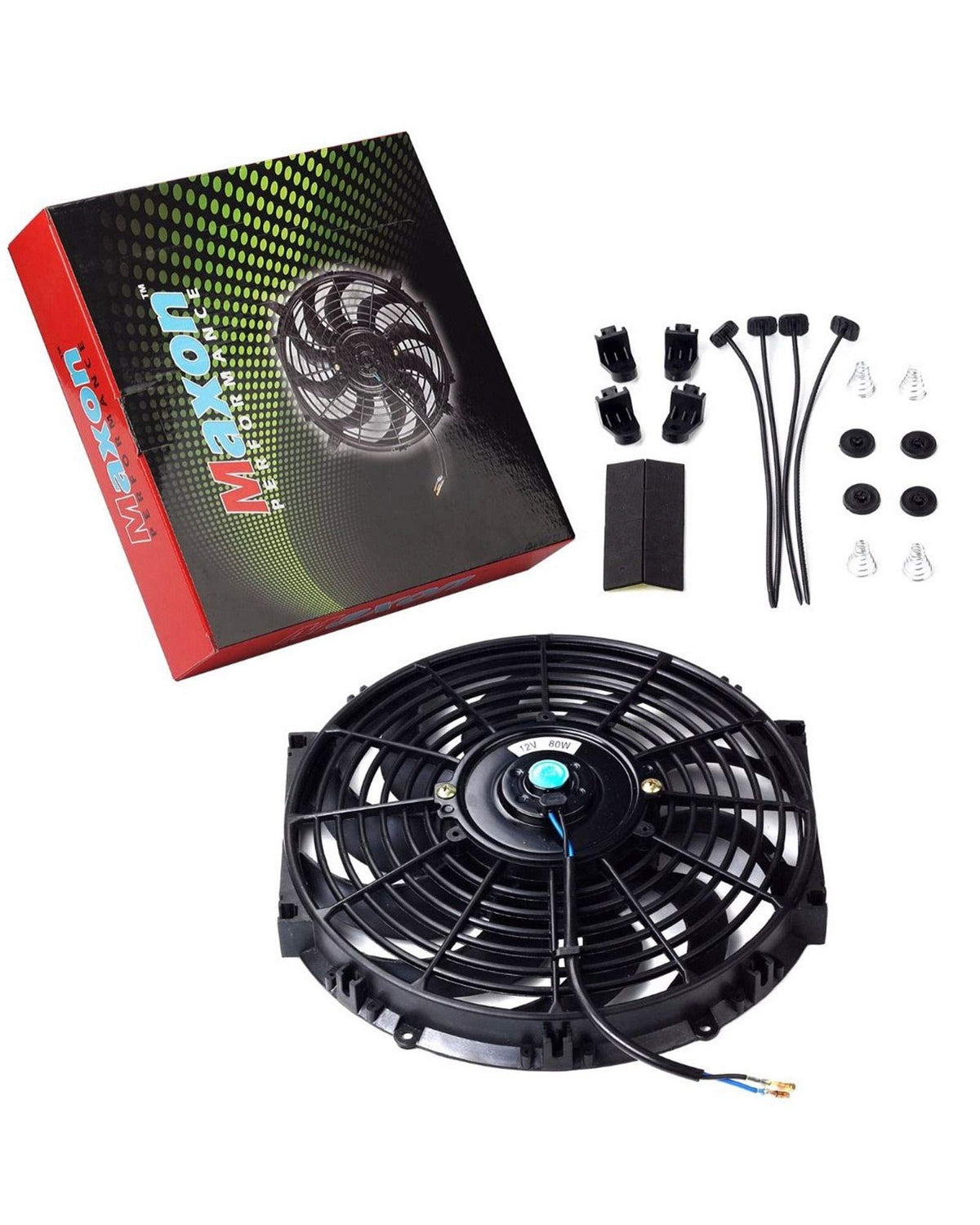 BLACKHORSE-RACING installed in engine bay illustrating space-saving cooling support benefit